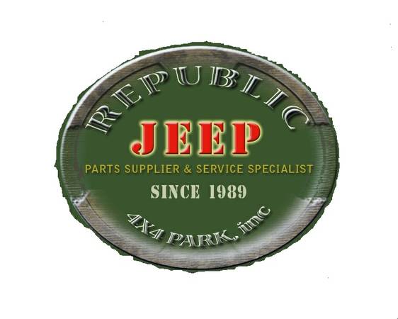 Jeep parts supplier logo with established date.